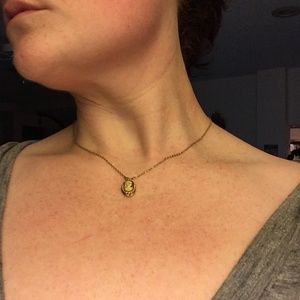 Delicate Cameo Locket and Cameo Broaches